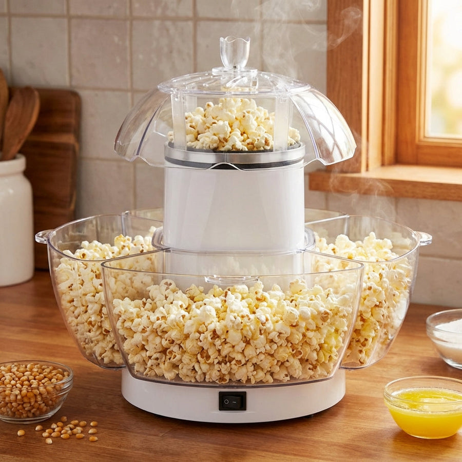 Popflo – Hot Air Popcorn Maker for Fast, Oil-Free Snacks
