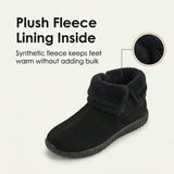 Cozella – Women's Knit Cuff Suede Ankle Booties