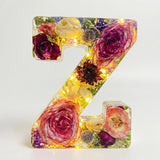 Florenza – Personalized Floral Resin Letter Light