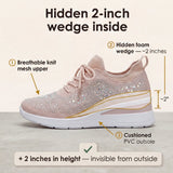 Stellara – Women’s Rhinestone Wedge Sneakers