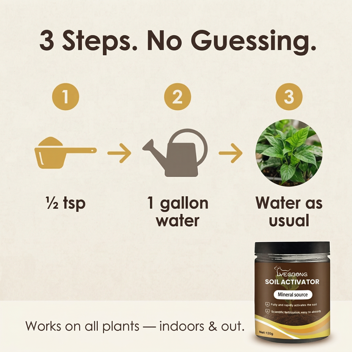 Rootvive – Mineral Source Soil Activator for Healthier Plants