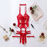 Velaire - 4 Piece Structured Lace Lingerie Set