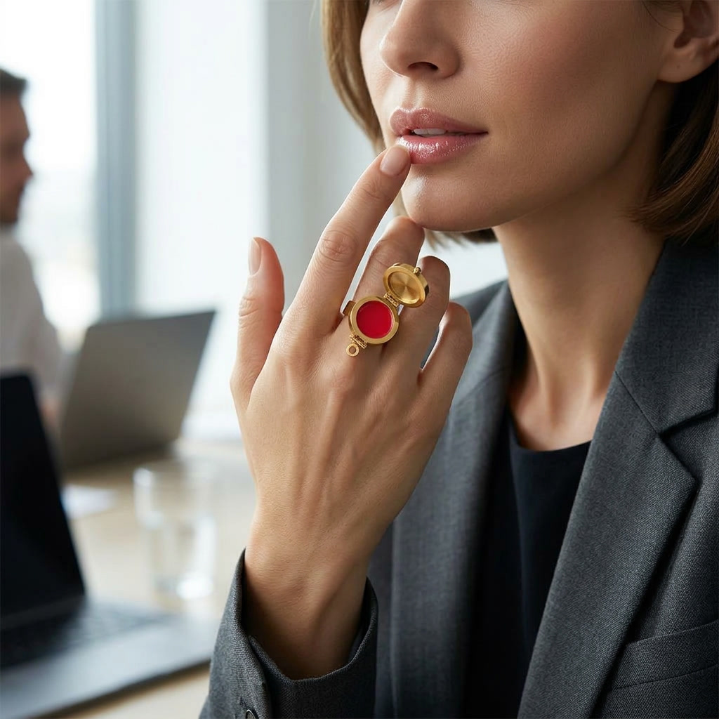 Perlina – Wearable lip balm ring