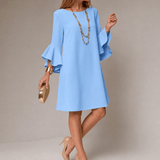 Hilaria – Women's Statement Bell Sleeve Mini Dress