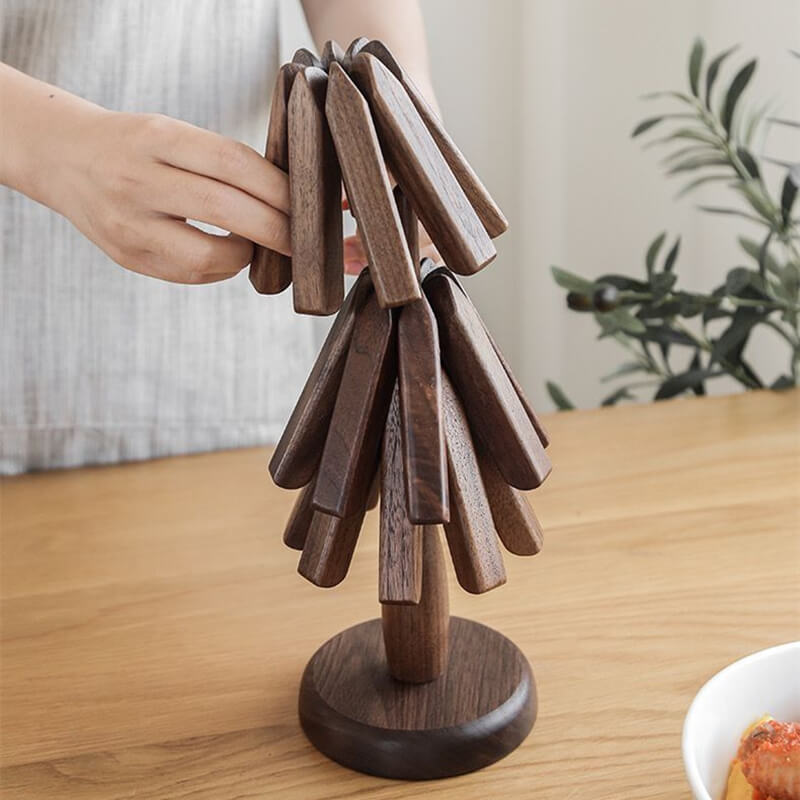 Waldrift – Black Walnut Trivet Set
