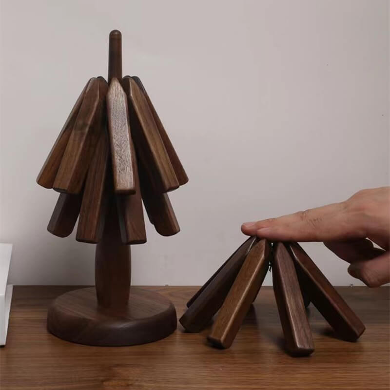 Waldrift – Black Walnut Trivet Set