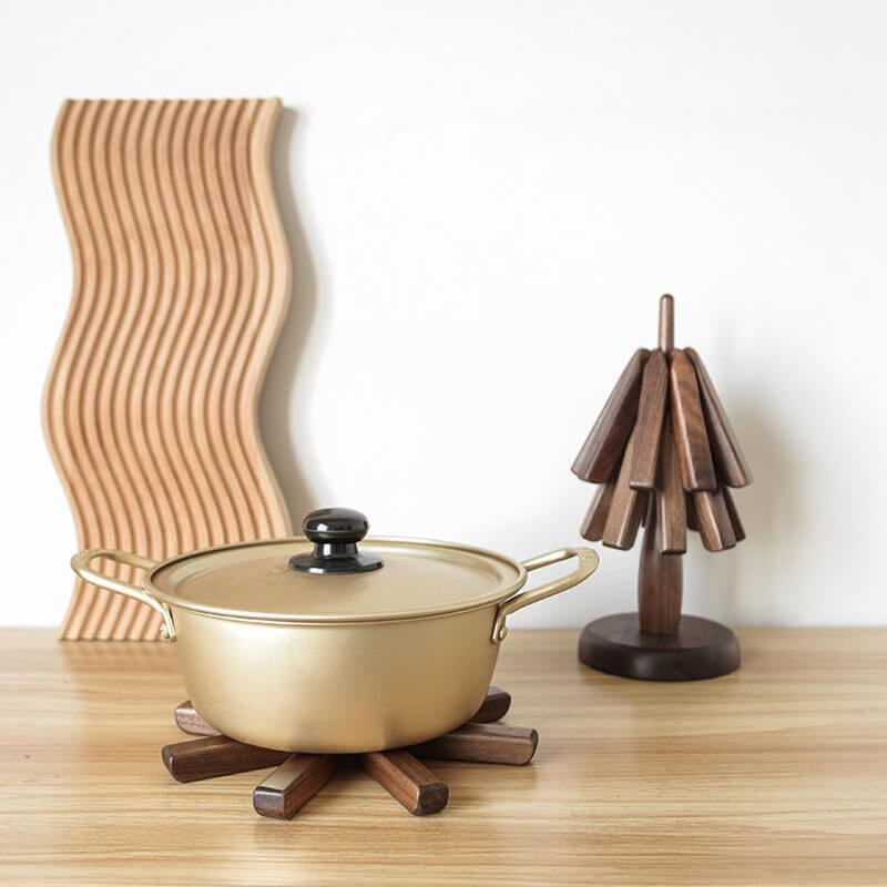 Waldrift – Black Walnut Trivet Set