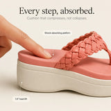 Solvea – Braided Wedge Sandals with High Arch Support