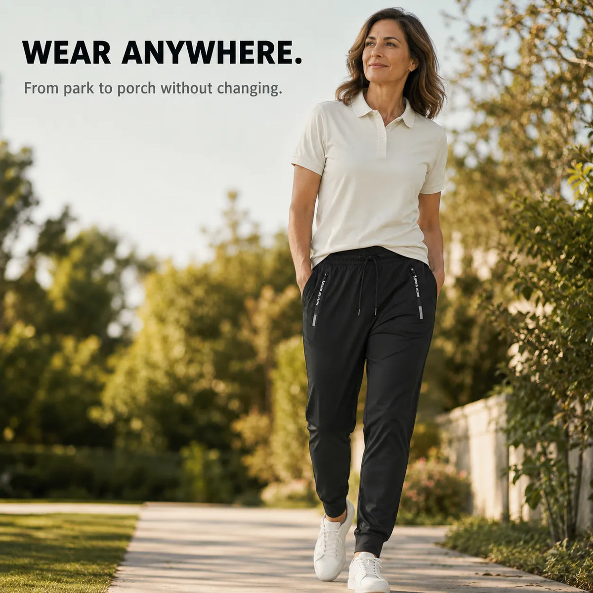Kolvex – Ice Silk look Cooling Stretch Pants with Zip Pockets