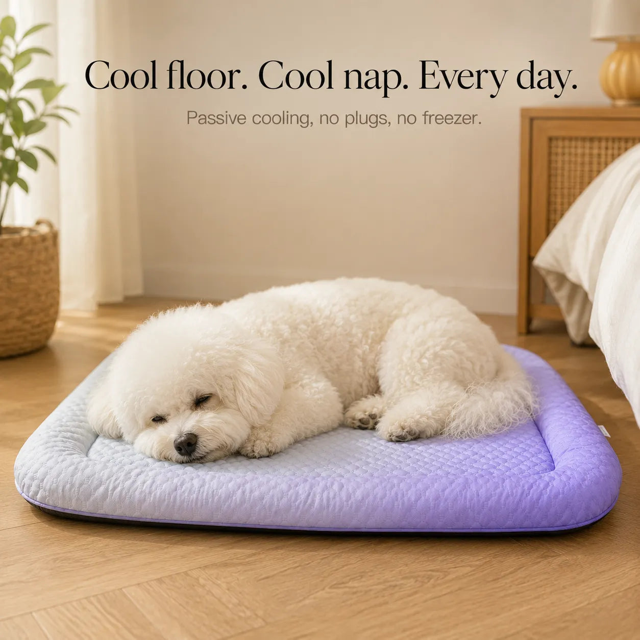 PawChill – Cooling Mat for Dogs with Pillow Edge and Non-Slip Base