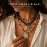 Solenya – Vintage Boho Layered Necklace with Tarot, Compass & Coin Pendants