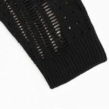 Lianora – Short Sleeve Open Knit Button Cardigan for Women