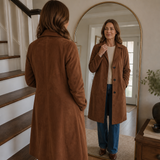 Draperie – Suede Trench That Moves With You, Not Around You