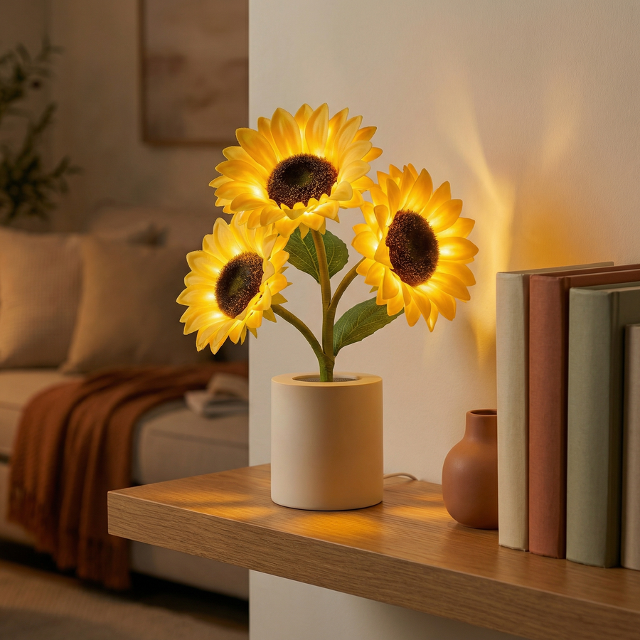 Solara – Rechargeable Sunflower Table Lamp