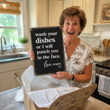 Mamacheek – Funny Kitchen Sign for Moms