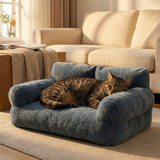 Pawluna – Plush Pet Sofa with Washable Cover