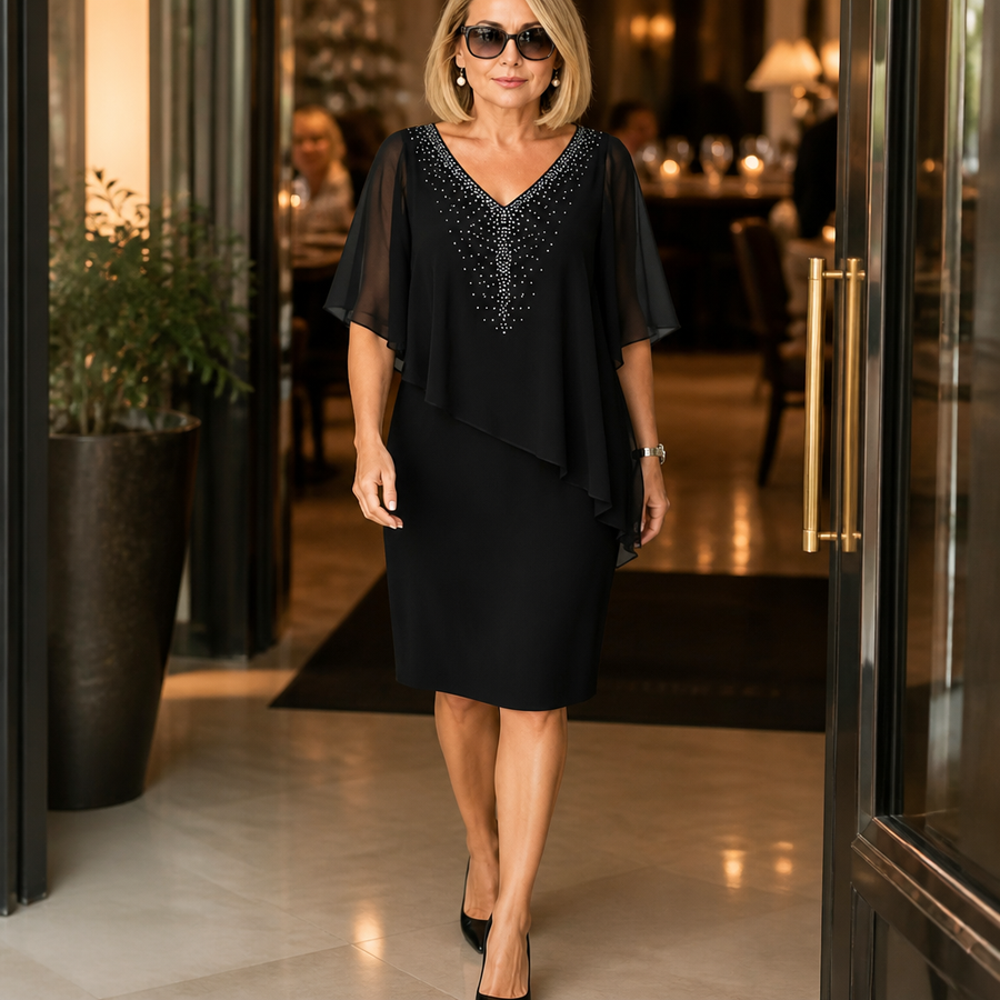 Wearbella – Cape Dress That Skips The Shawl Fuss