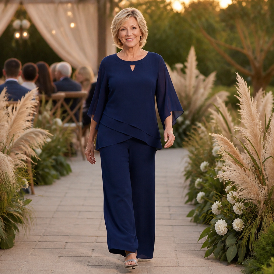 Solenne – The Pant Suit That Skips The Dress, Not The Elegance