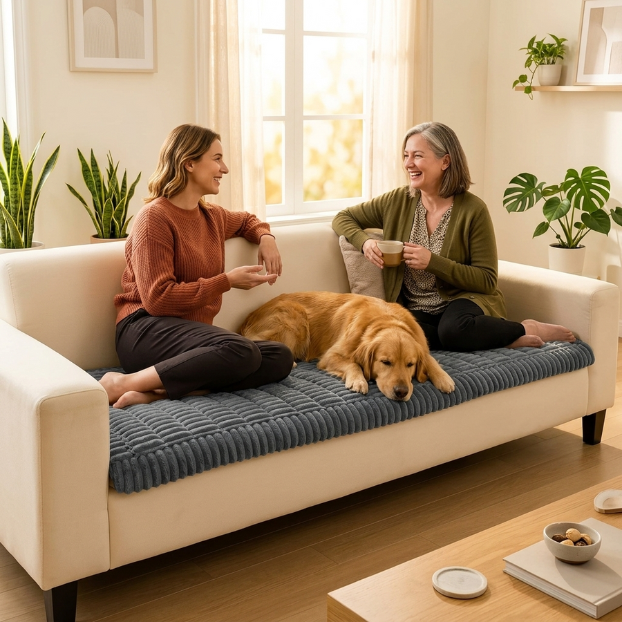 Pawlora – Plush Non Slip Couch Protector for Pets