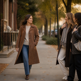 Draperie – Suede Trench That Moves With You, Not Around You