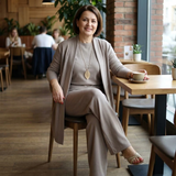 Vivara – Women's Three-Piece Matching Set with Longline Cardigan