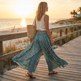 Solara – Women's Flowy Paisley Palazzo Pants