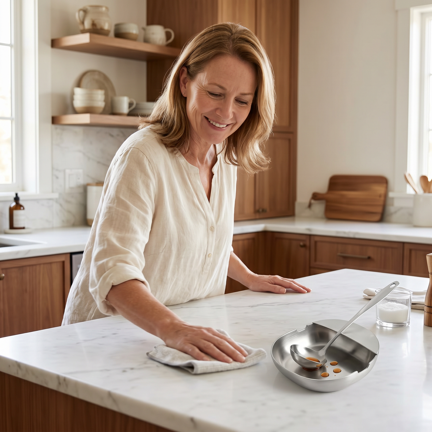 Spoonara – Heavy Stainless Spoon Rest for Tidy Counters