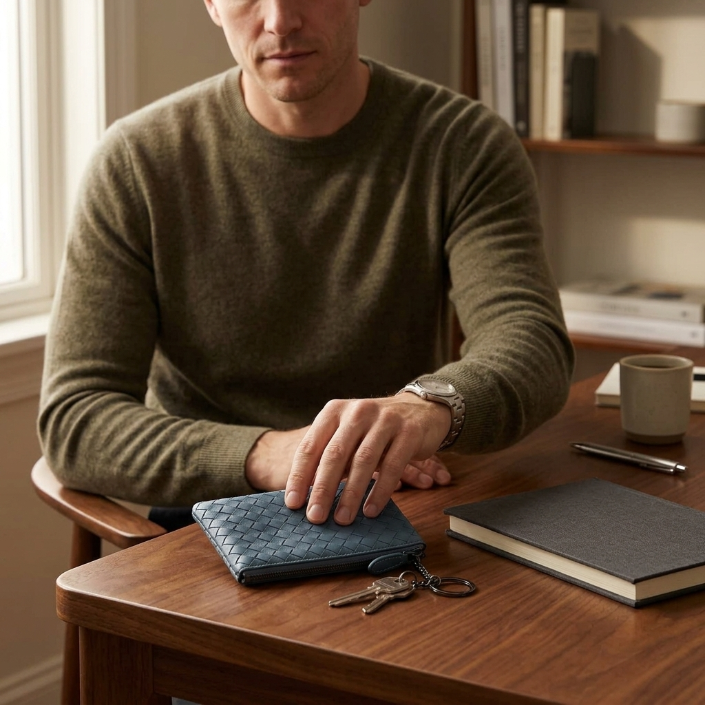 Veloura – Handwoven Lambskin Card Wallet