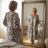 Vivara – Leopard Print V Neck Pocket Dress
