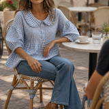 Ruffleigh – Blouse With A Collar That Frames The Face