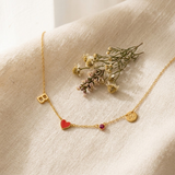 Veluna – Personalized Initial Charm Necklace with Birthstone and Zodiac