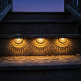Lumora – Decorative Solar Fence Lights with Warm Scallop Glow (6-Pack)