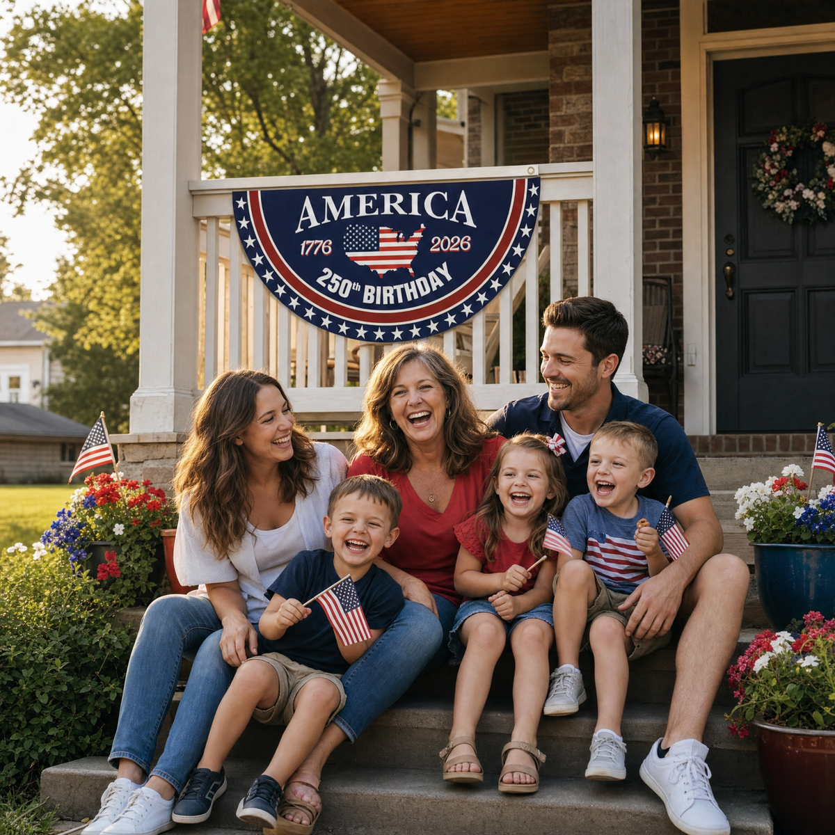Libertara - 250th Anniversary America Fan Flag
