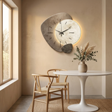 Lunara – Moon-Lit Wall Clock with Warm Backlight