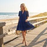 Solenne – Cotton Eyelet Summer Dress