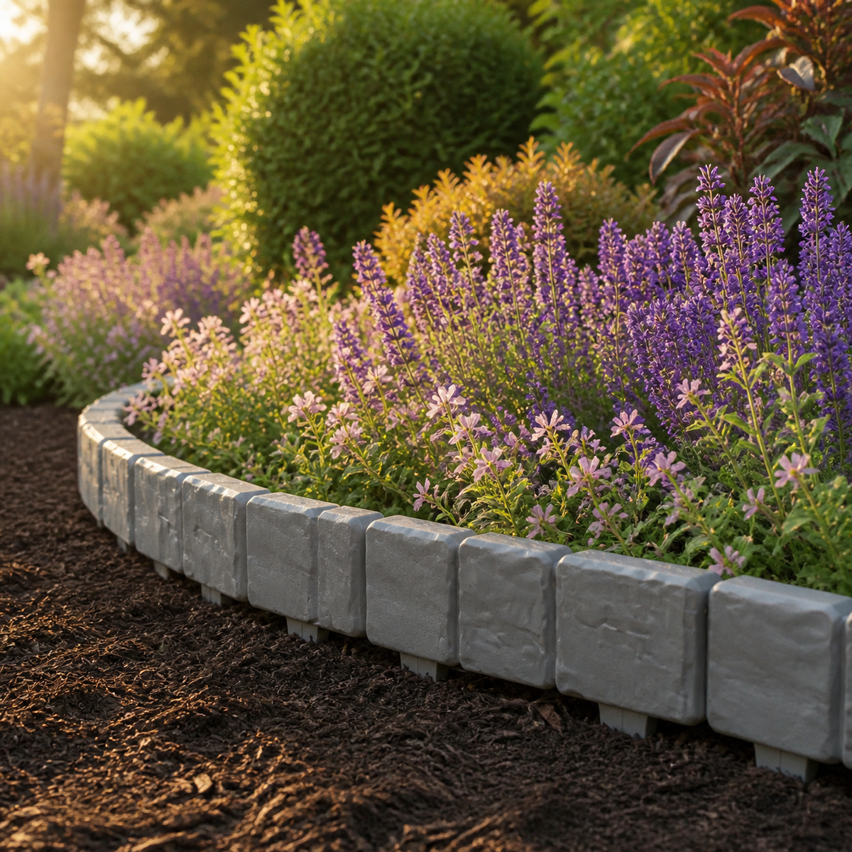 StoneCraft – Stake-In Faux Stone Garden Border