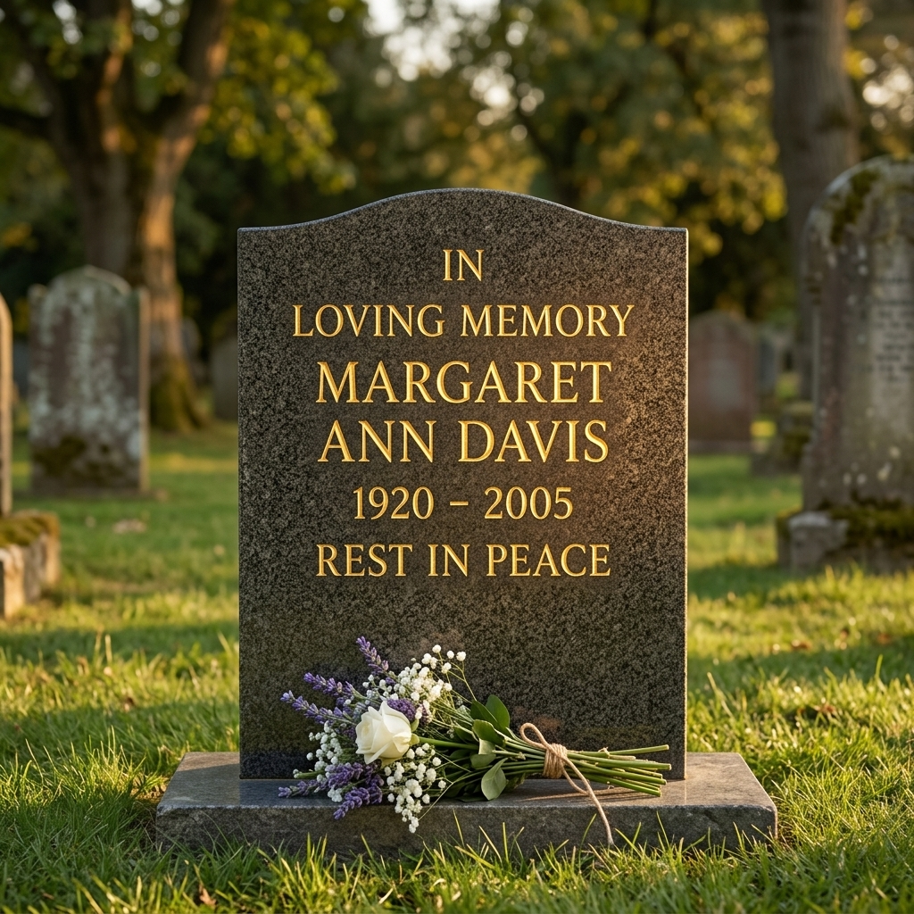 StoneTouch – Weatherproof Gold Marker for Headstones