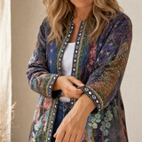 Patrice – Art-Print Open Jacket for Effortless Style