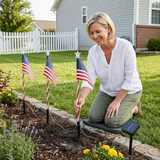 Glorimora – Solar American Flag Pathway Lights