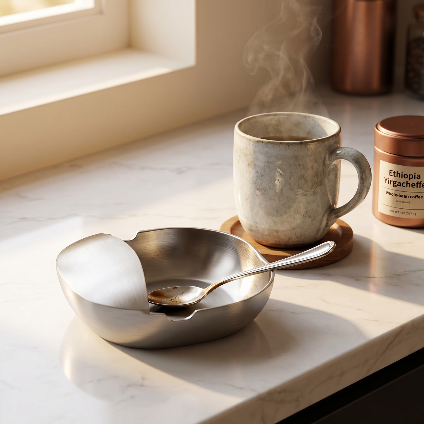Spoonara – Heavy Stainless Spoon Rest for Tidy Counters