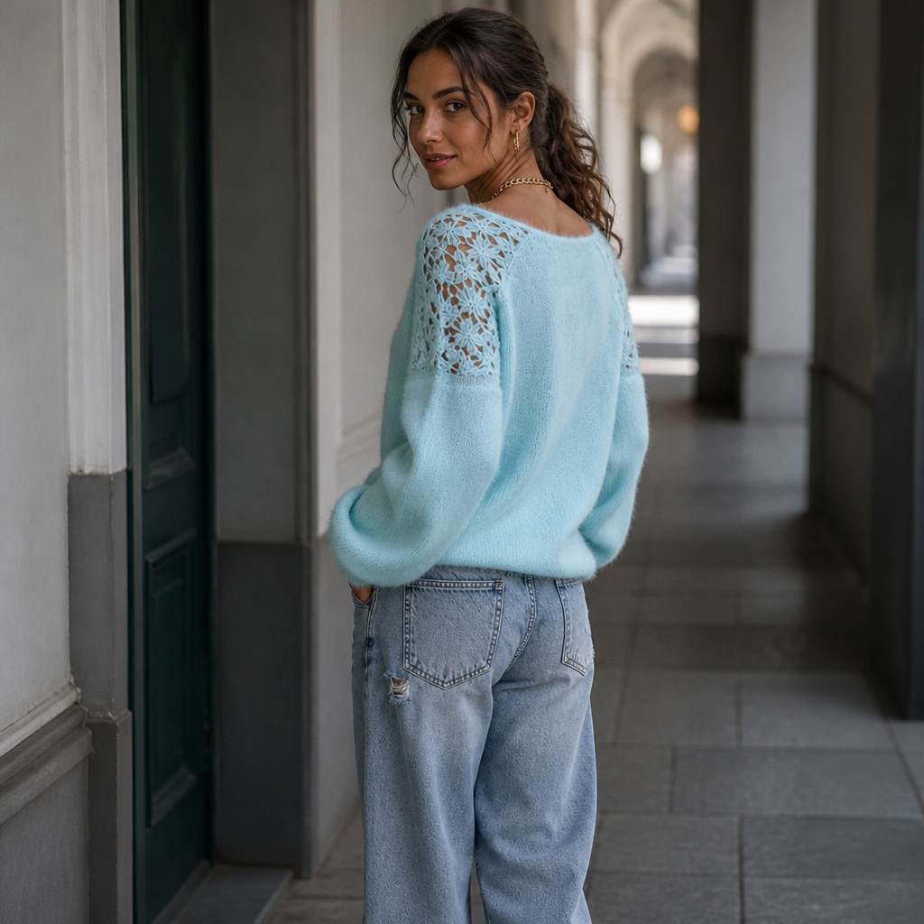 Wearbella – Lace-Knit Look Sweater That Looks Elevated, Not Plain