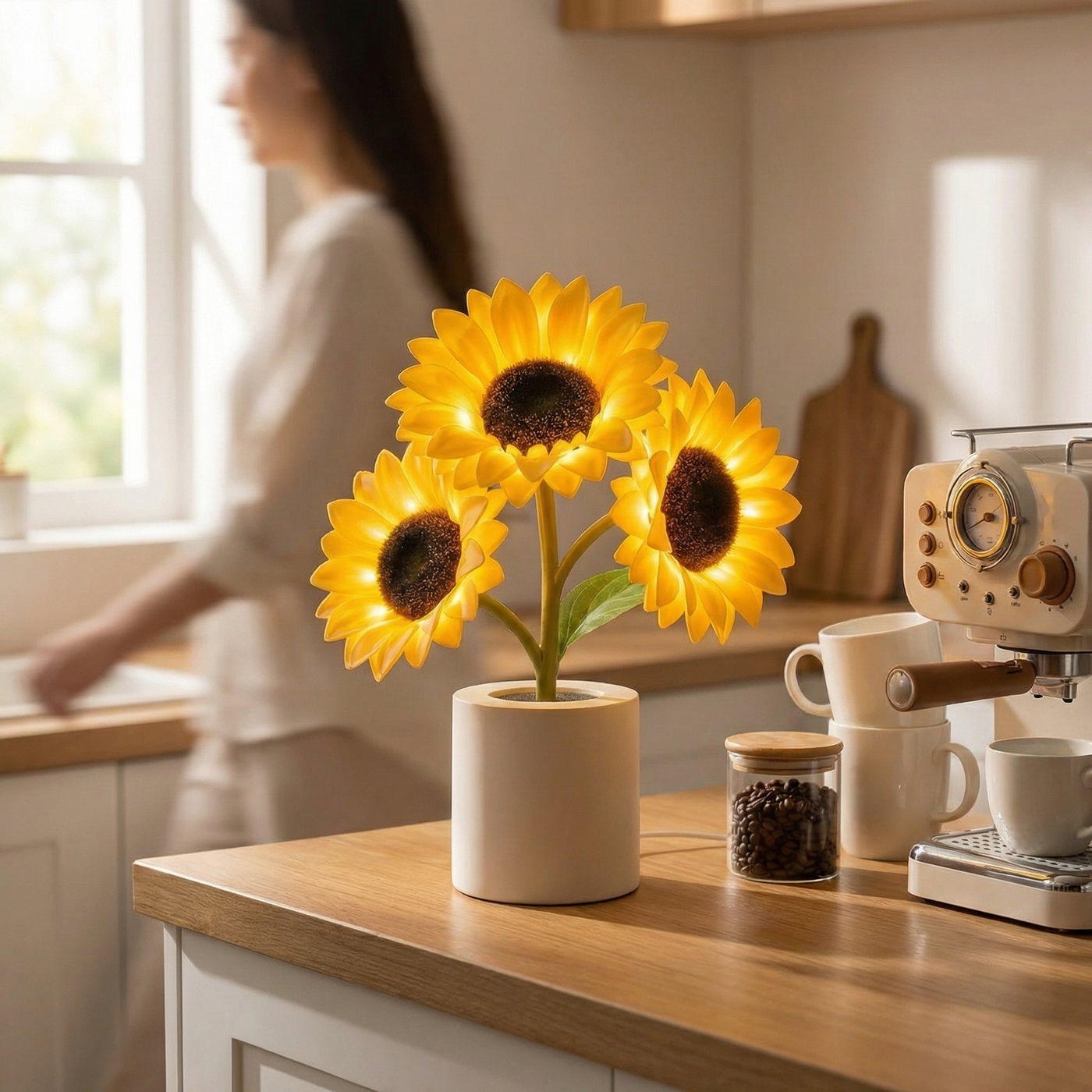 Solara – Rechargeable Sunflower Table Lamp