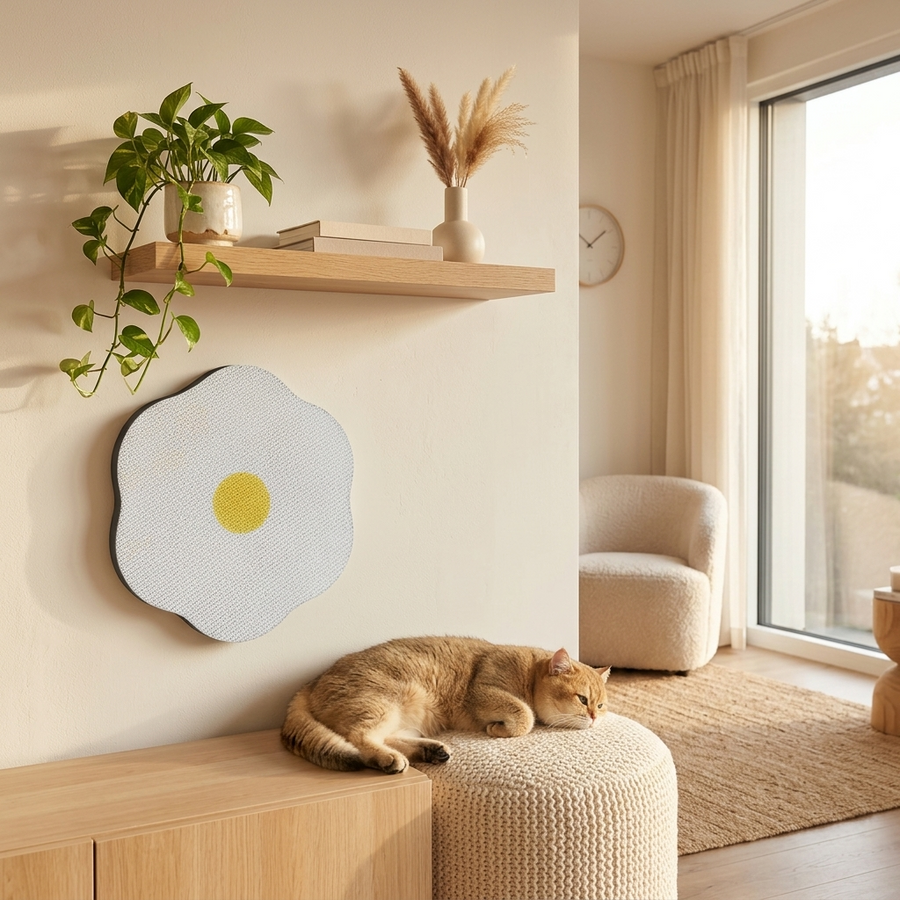Pawbloom – Flower Shaped Wall Mounted Cat Scratcher