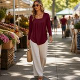 Linora – The Stretch Tunic That Skims, Never Clings