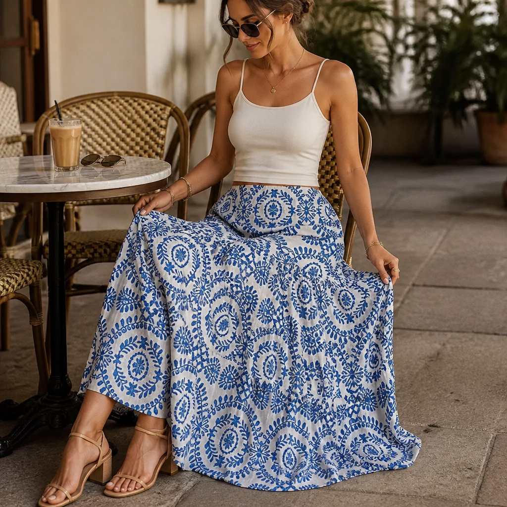 Swayla – Tiered Maxi Skirt That Moves Like It's Made For You