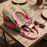 Sundara – Striped Knit Bucket Bag