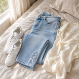 Velora – Women's Slimming High-Waist Capri Jeans