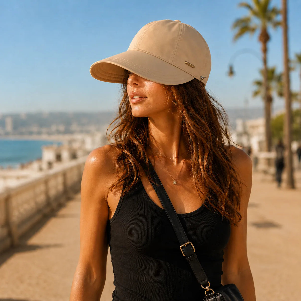 Solera – Wide-Brim Foldable Sun Hat with UPF 50+ Protection and Adjustable Back Strap