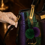 Vestralia – Iridescent Snakeskin-look Tote Bag