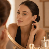 Papillore – Sparkling butterfly drop earrings, gold-tone cubic zirconia, delicate everyday elegance